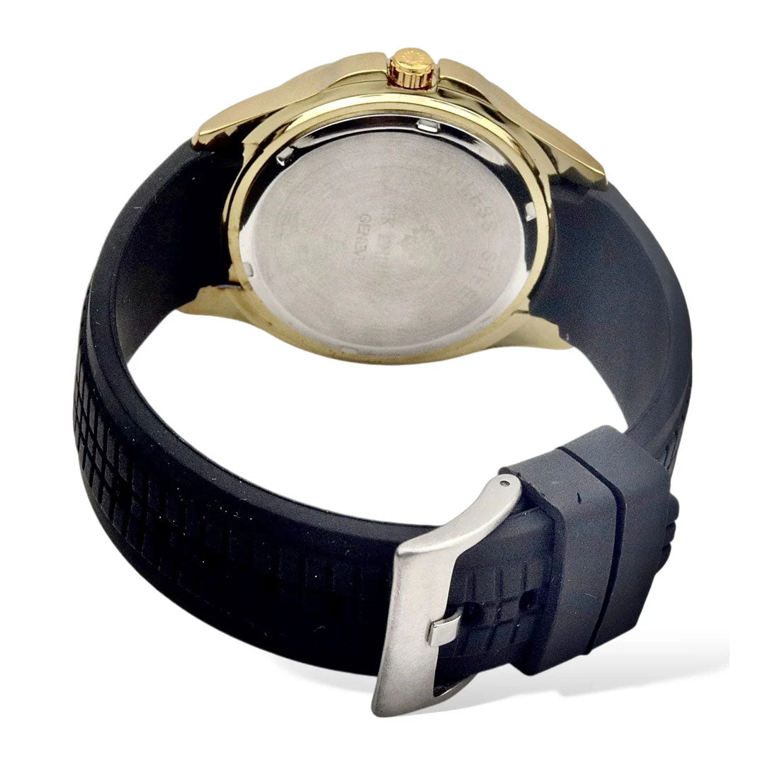 Aquatic Steel Watch — Black Strap