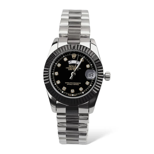 Rolex Elegance Steel Watch — Ladies 32mm