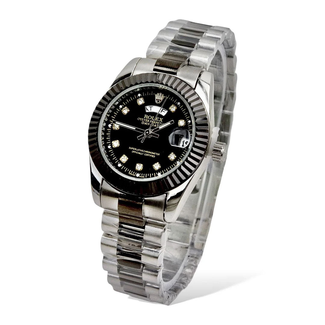 Rolex Elegance Steel Watch — Ladies 32mm