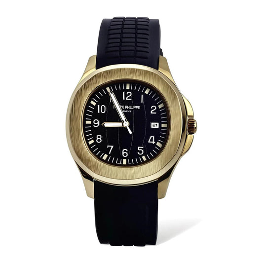 Aquatic Steel Watch — Black Strap